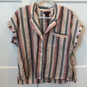 Madewell Striped Button-Down Top